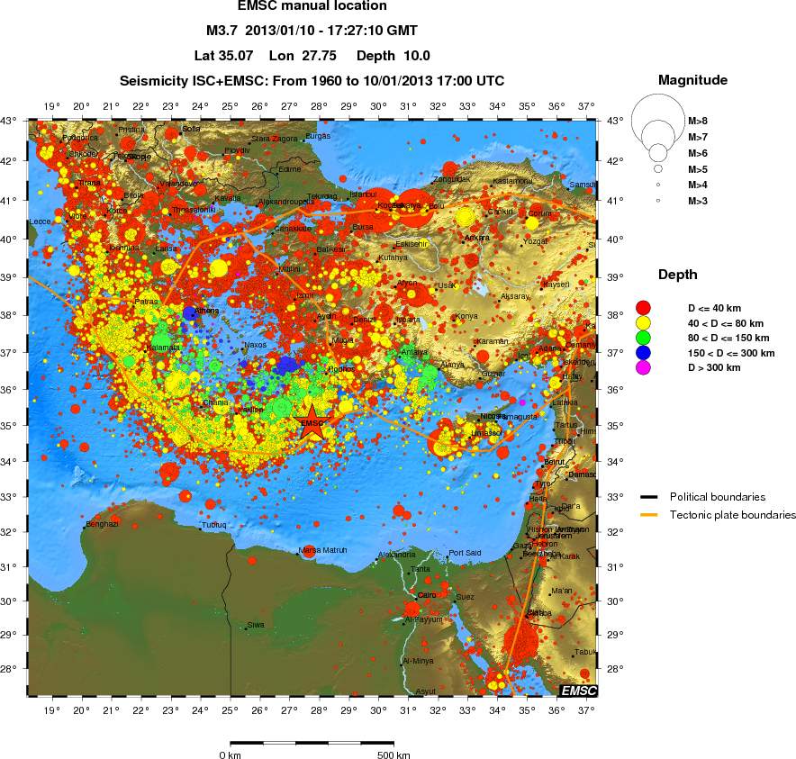 wide historical seismicity