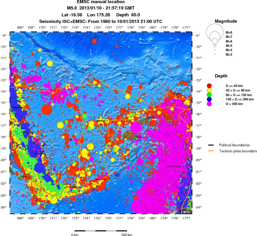 wide historical seismicity