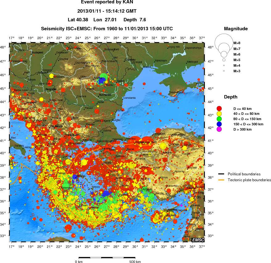 wide historical seismicity