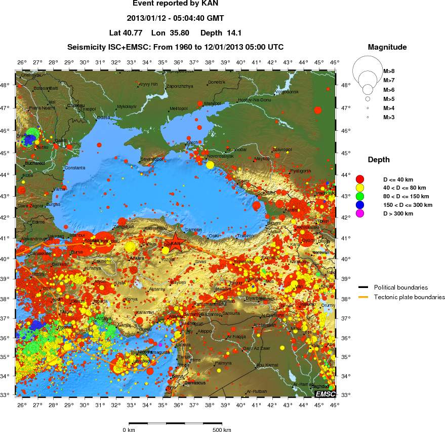 wide historical seismicity