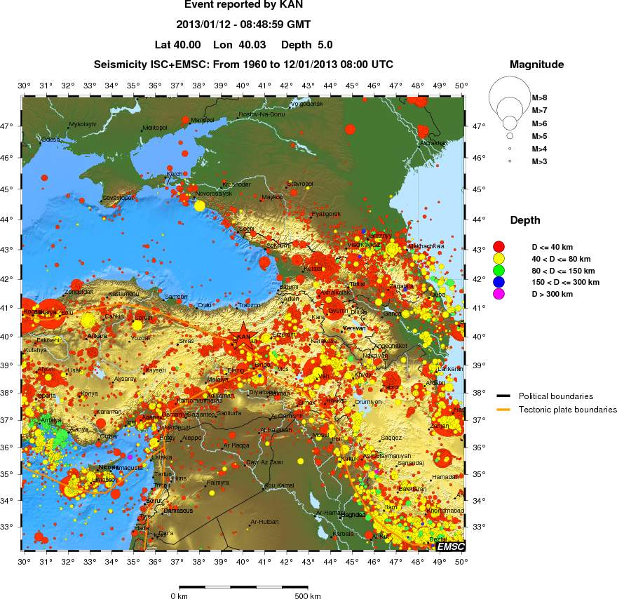 wide historical seismicity