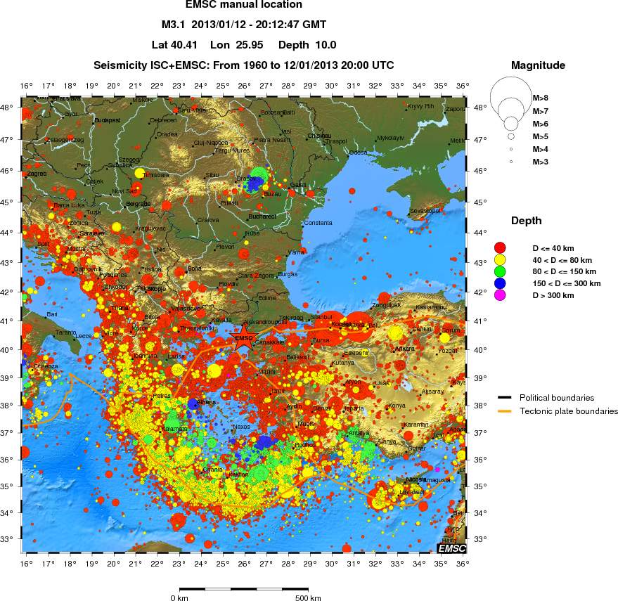 wide historical seismicity