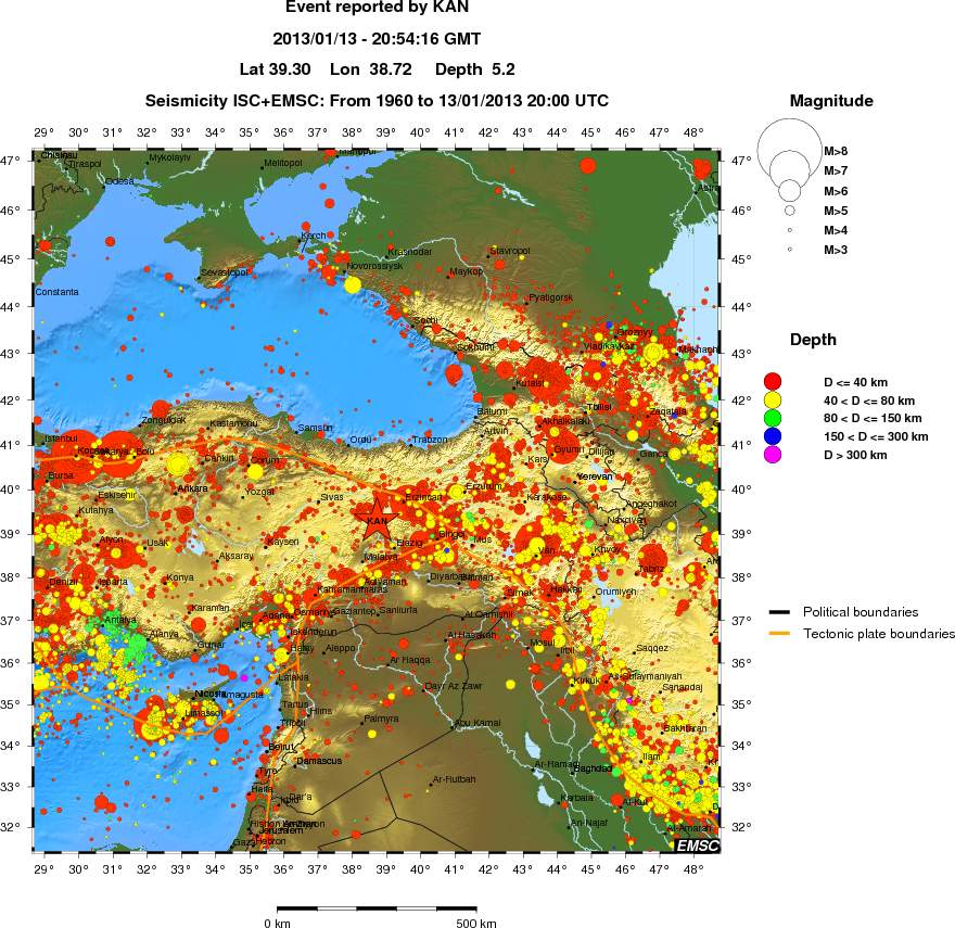 wide historical seismicity