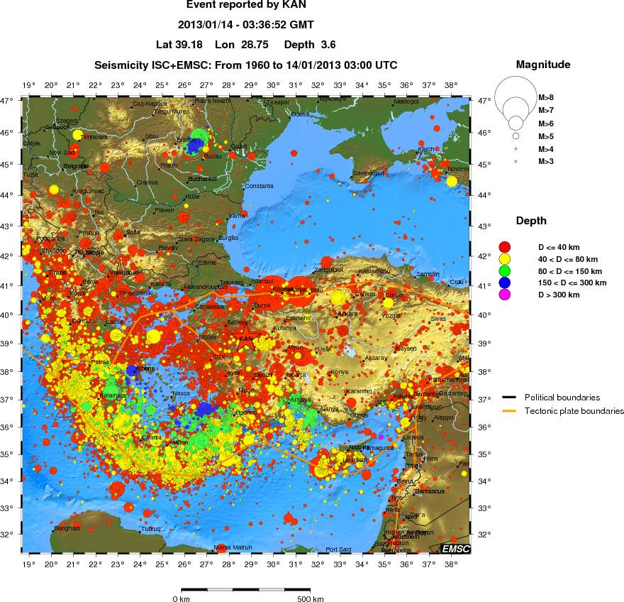 wide historical seismicity