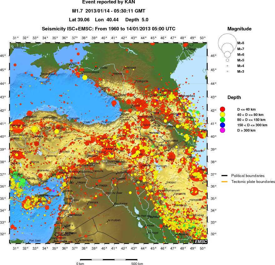 wide historical seismicity