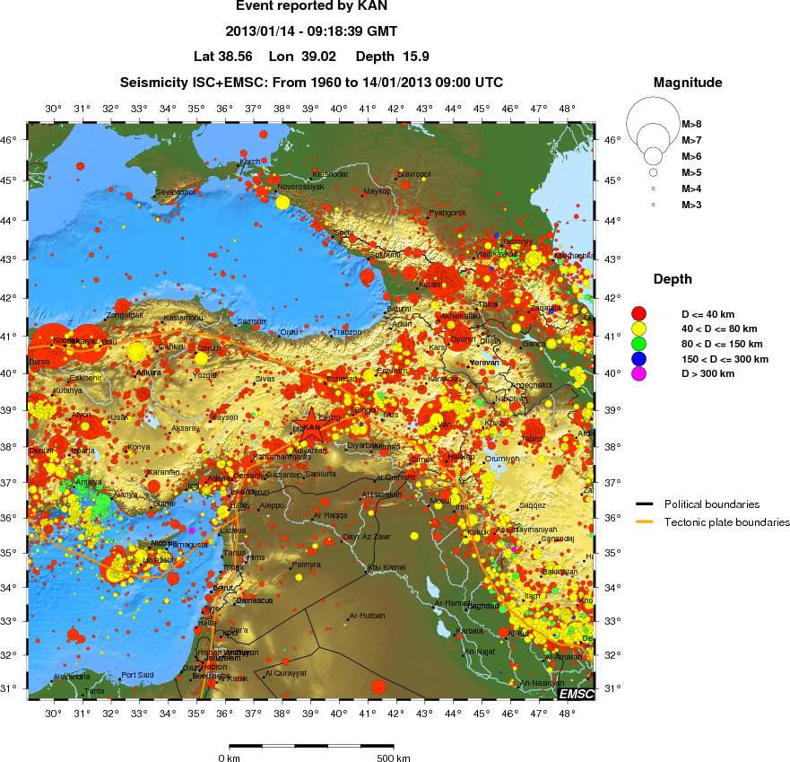 wide historical seismicity