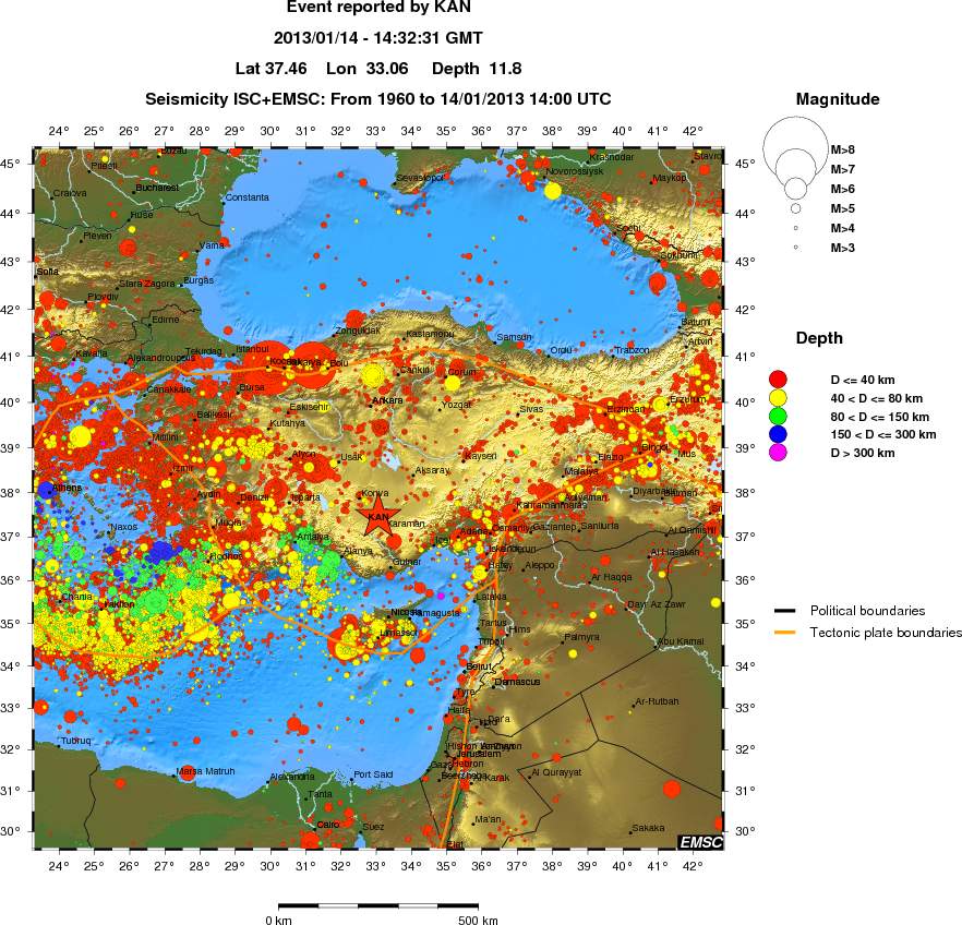 wide historical seismicity