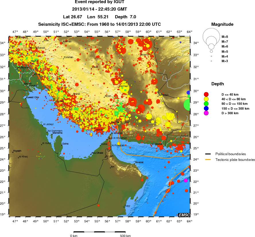 wide historical seismicity