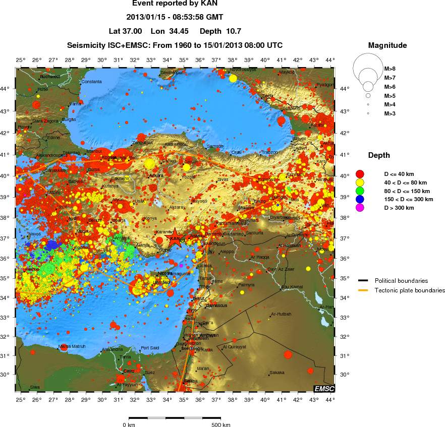 wide historical seismicity