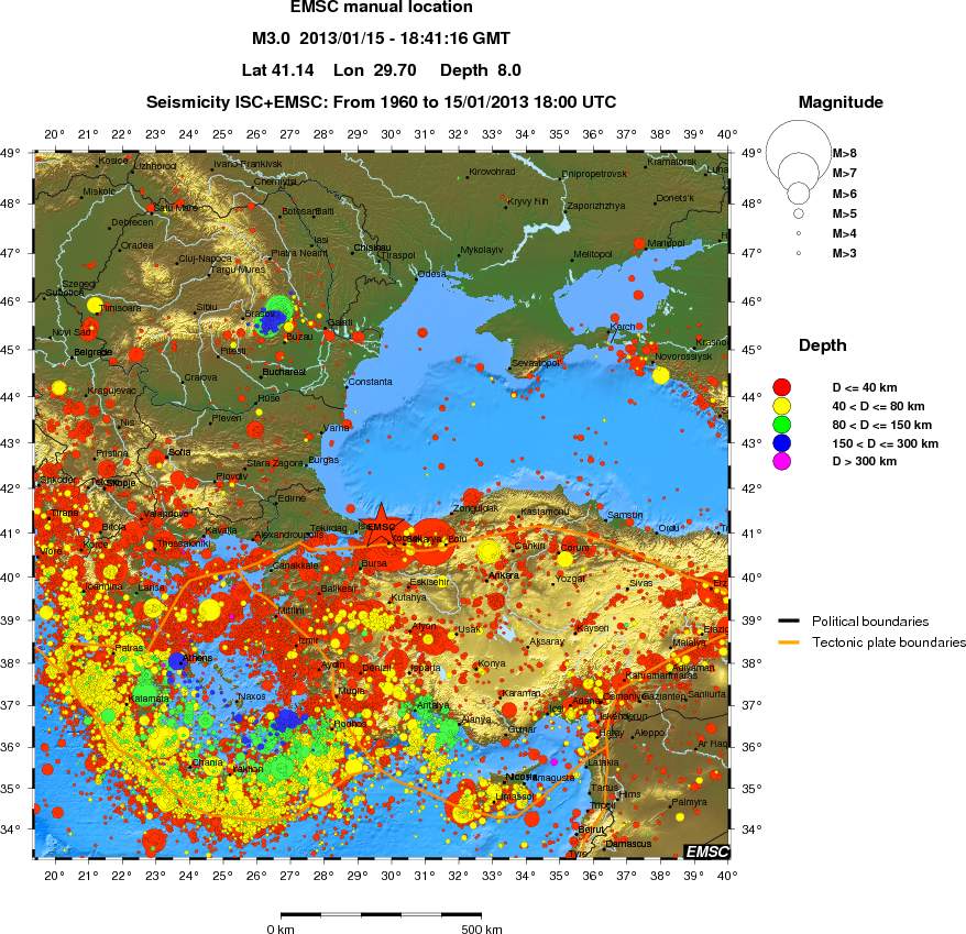 wide historical seismicity