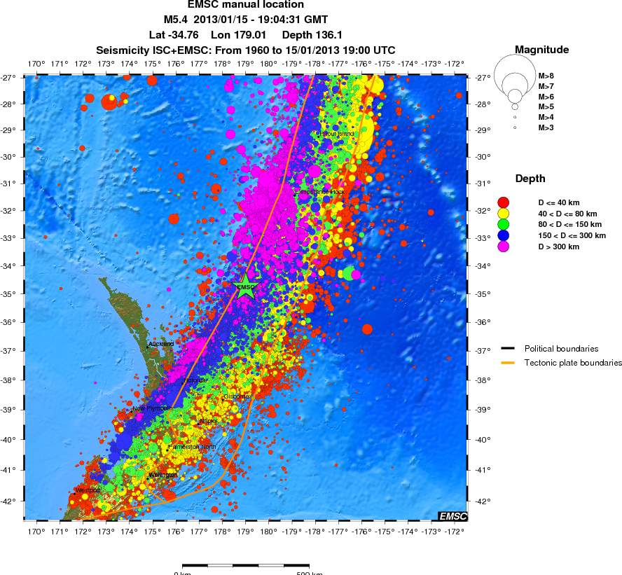 wide historical seismicity