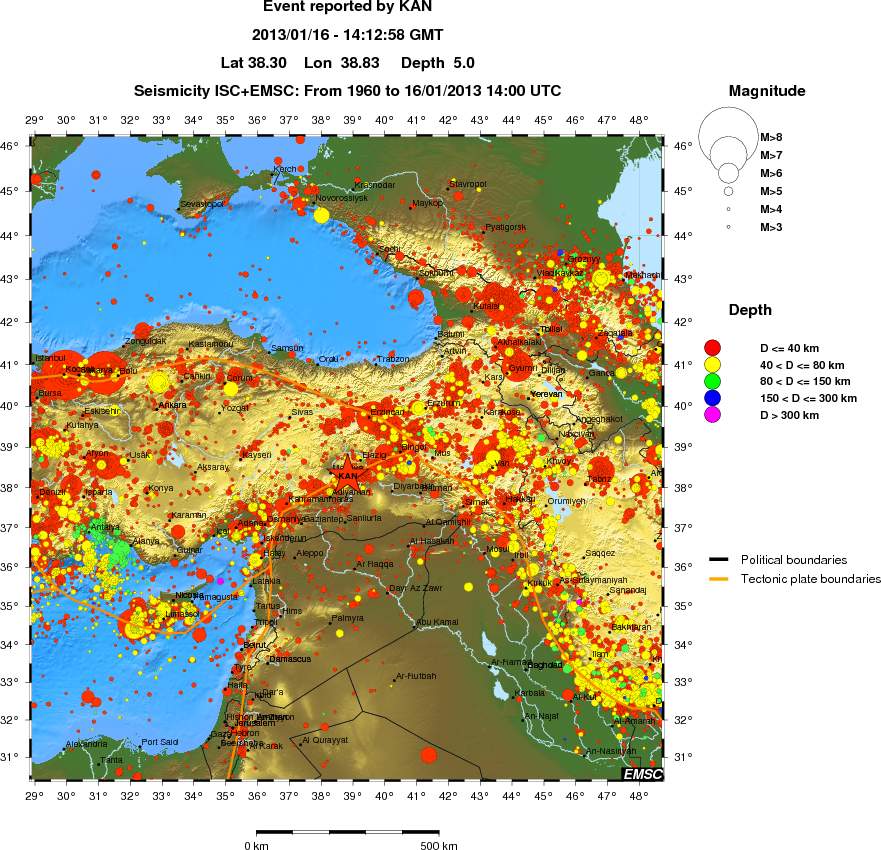 wide historical seismicity