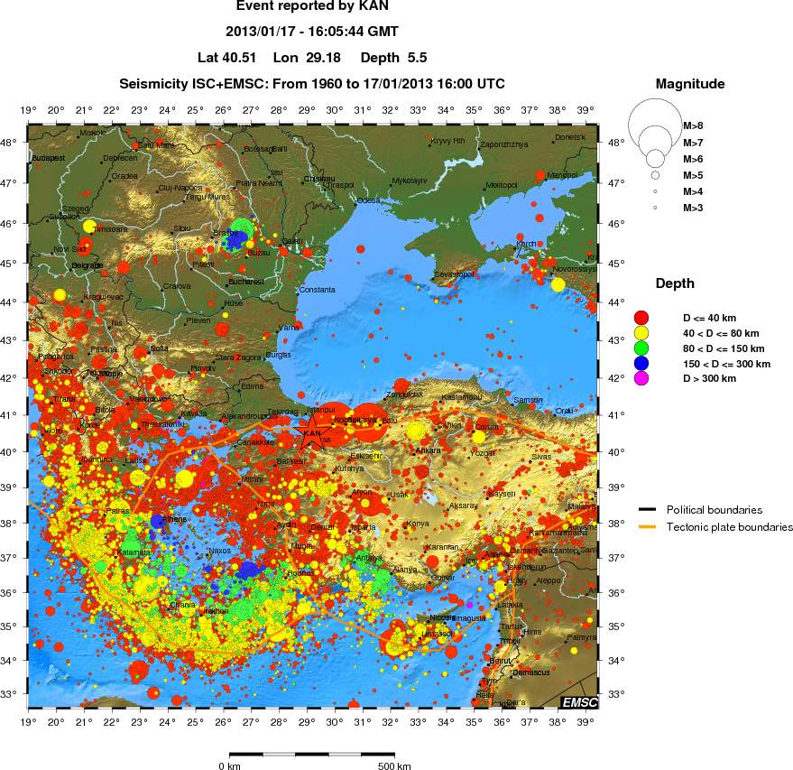 wide historical seismicity