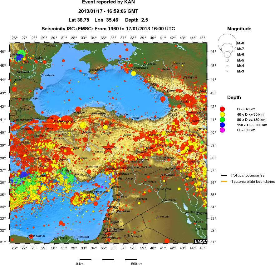 wide historical seismicity