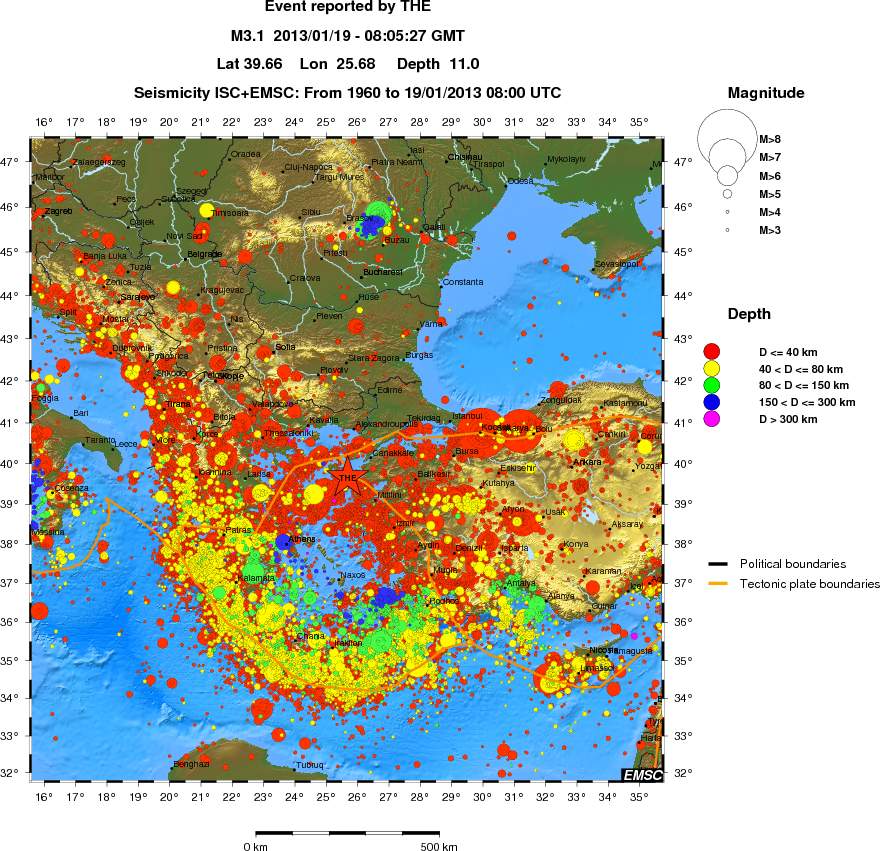 wide historical seismicity