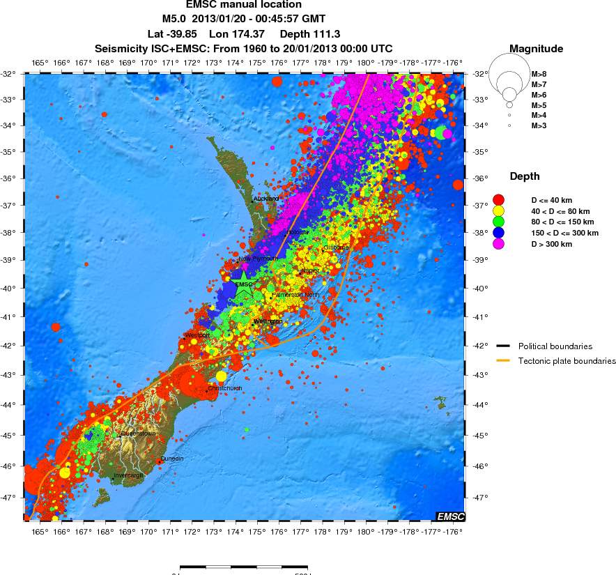 wide historical seismicity