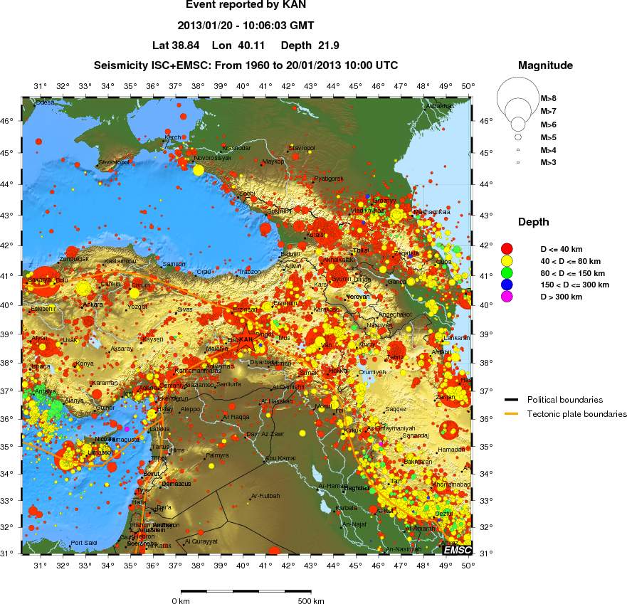 wide historical seismicity
