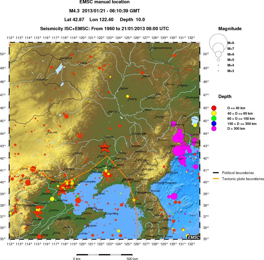 wide historical seismicity