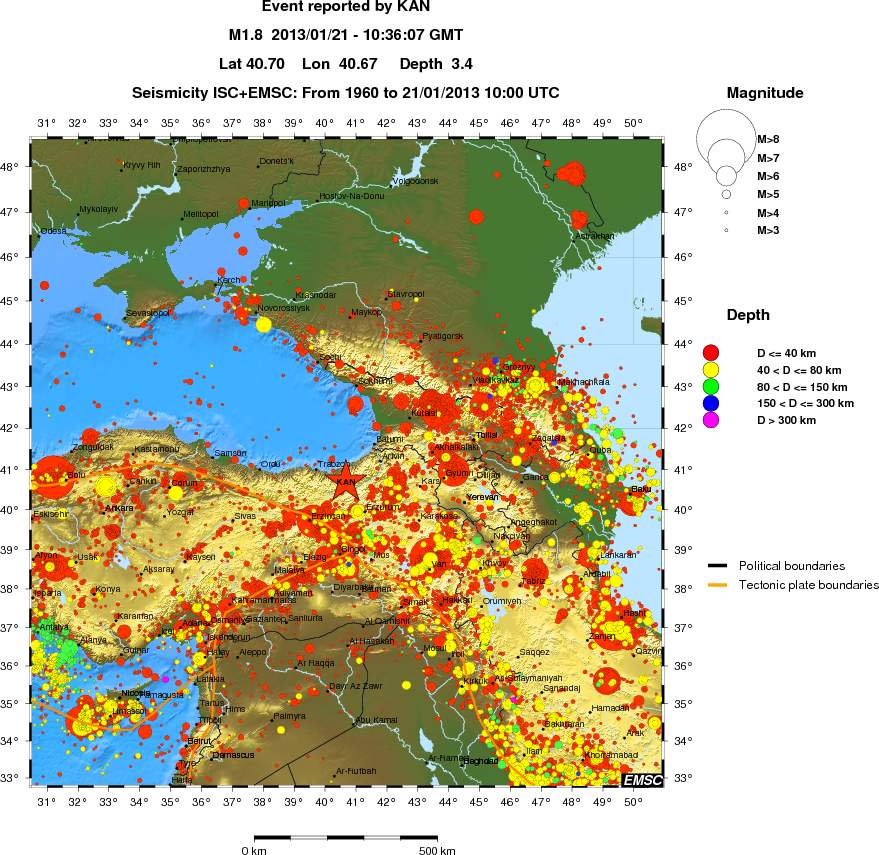 wide historical seismicity