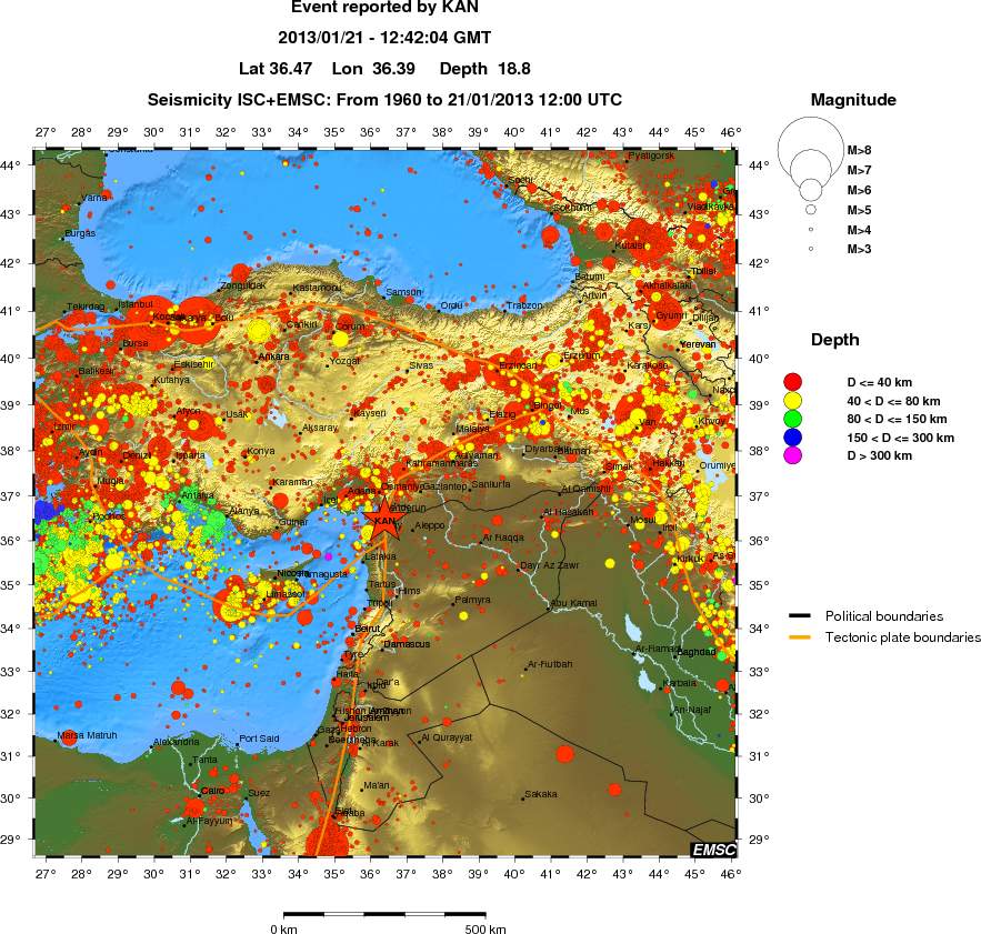 wide historical seismicity
