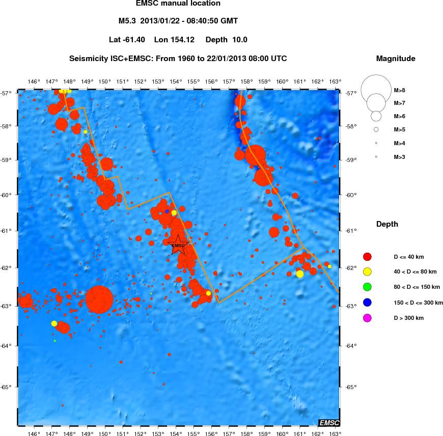 wide historical seismicity