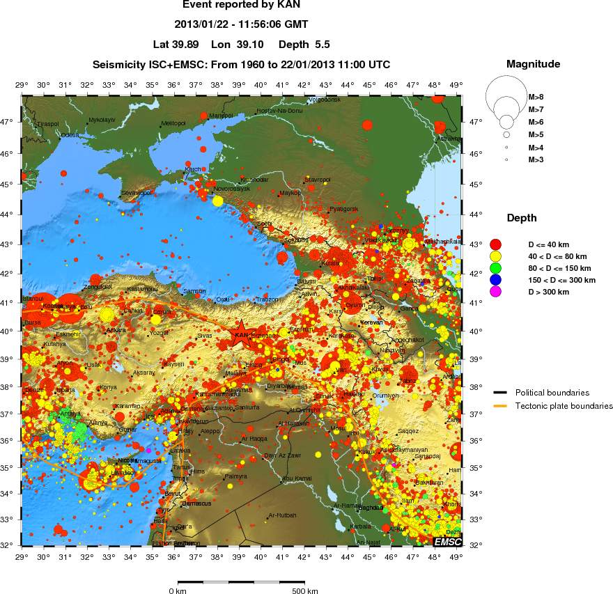 wide historical seismicity