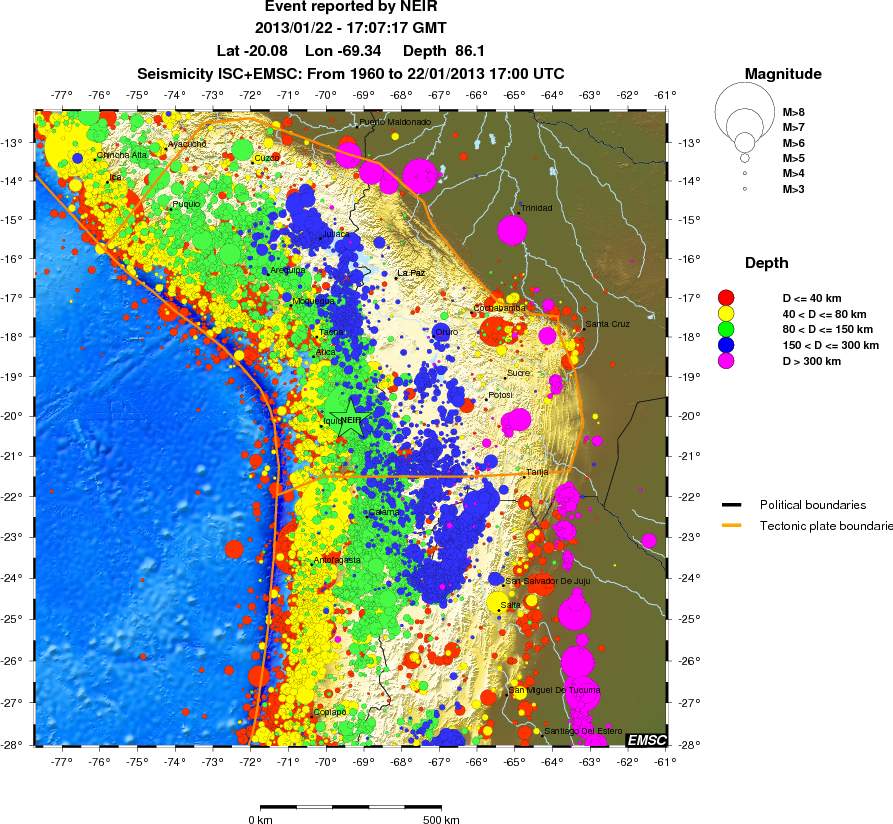 wide historical seismicity