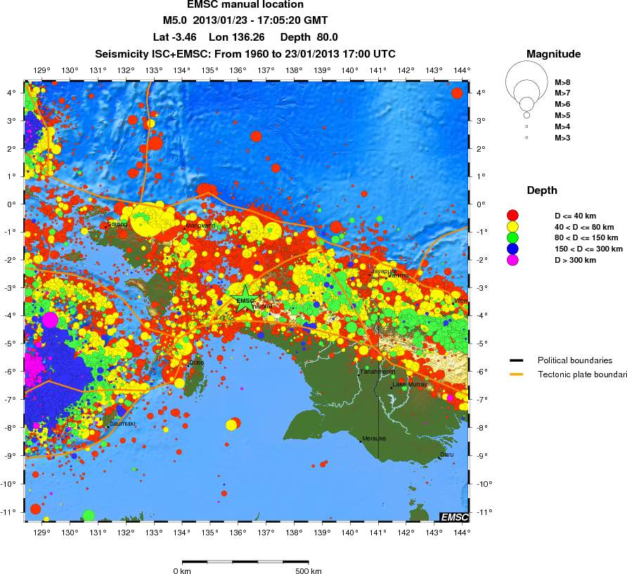 wide historical seismicity