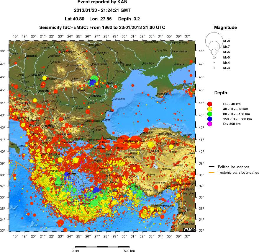 wide historical seismicity