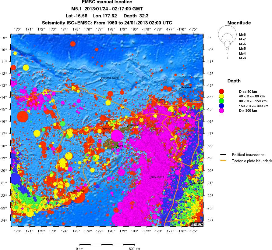 wide historical seismicity