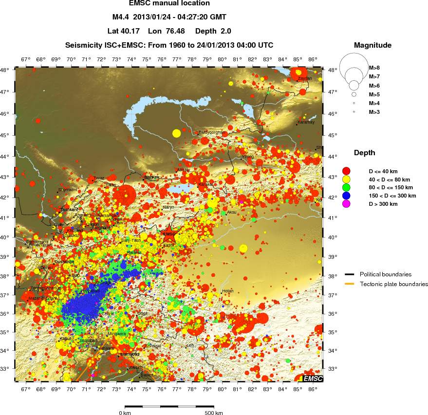 wide historical seismicity