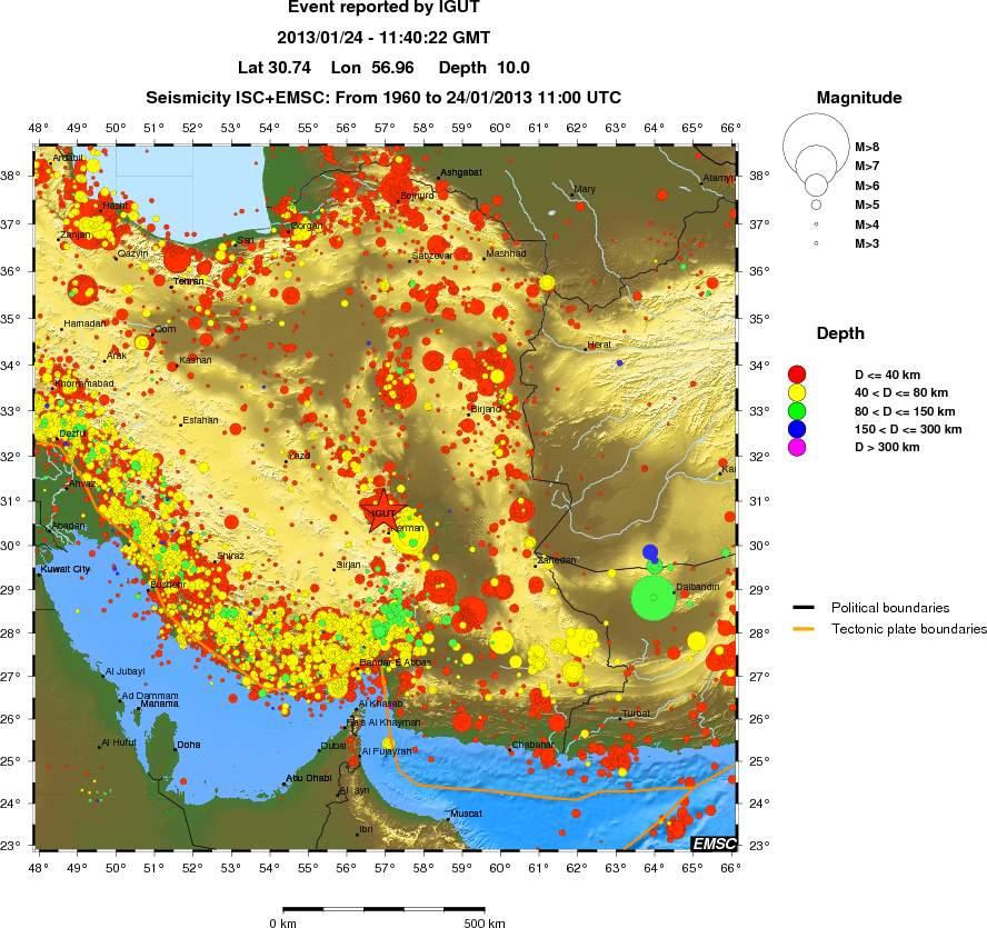 wide historical seismicity
