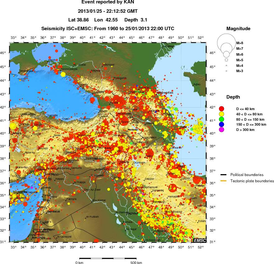 wide historical seismicity