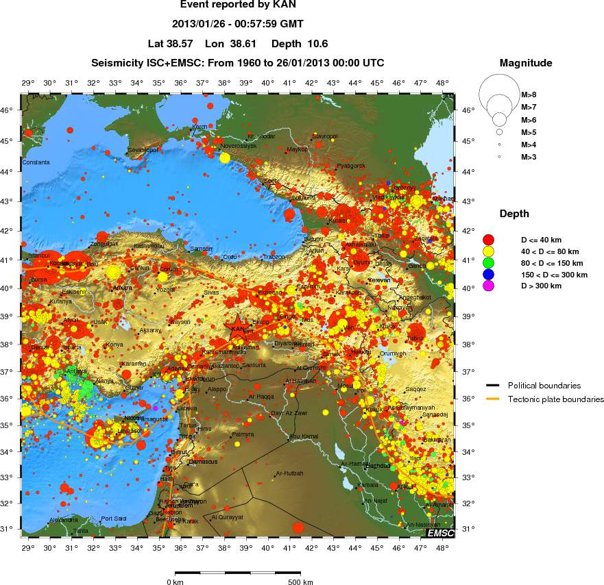 wide historical seismicity