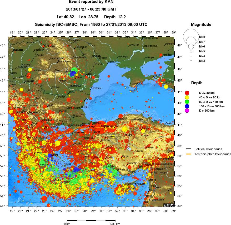 wide historical seismicity