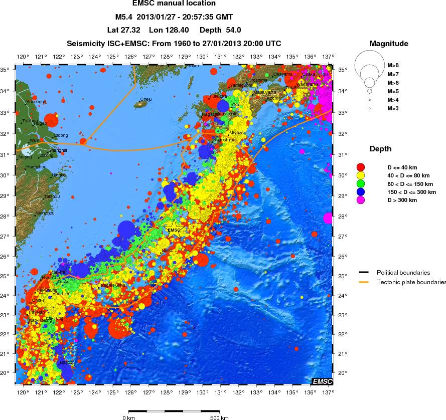 wide historical seismicity
