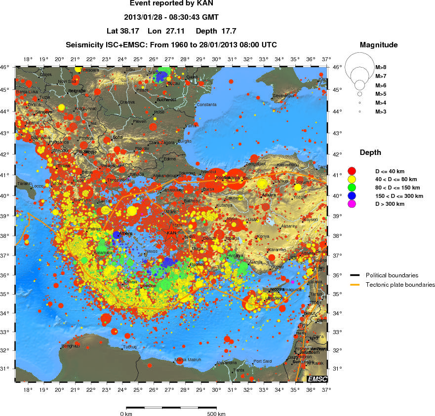 wide historical seismicity