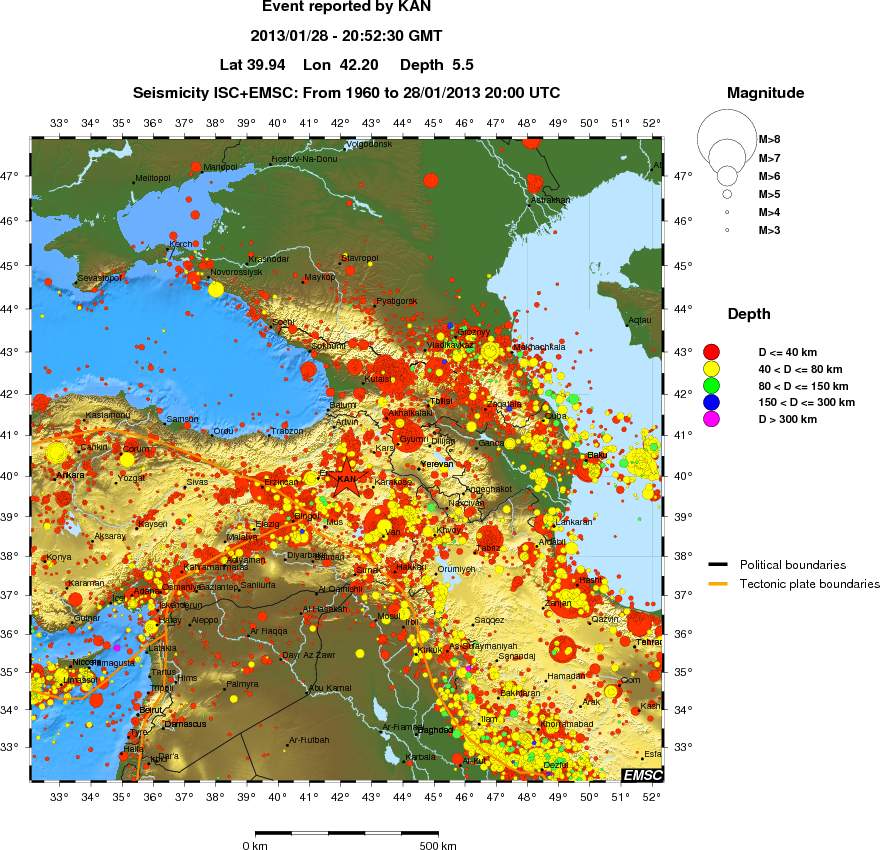 wide historical seismicity