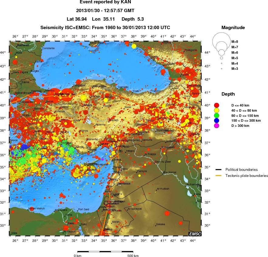 wide historical seismicity
