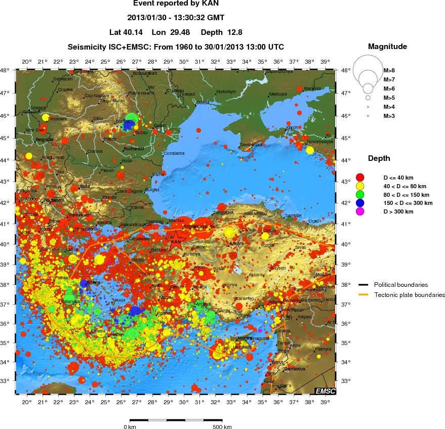 wide historical seismicity