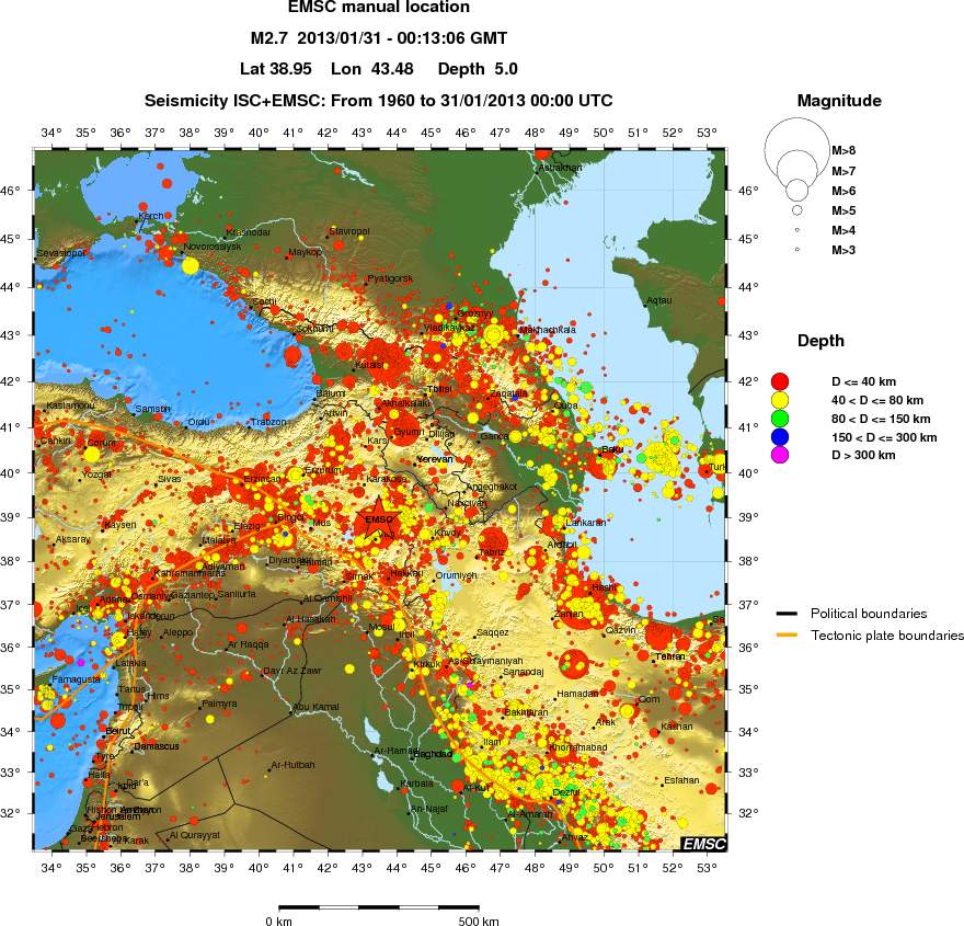 wide historical seismicity