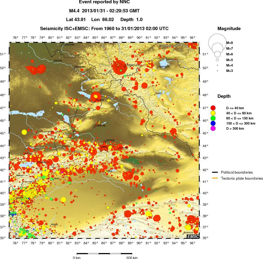 wide historical seismicity