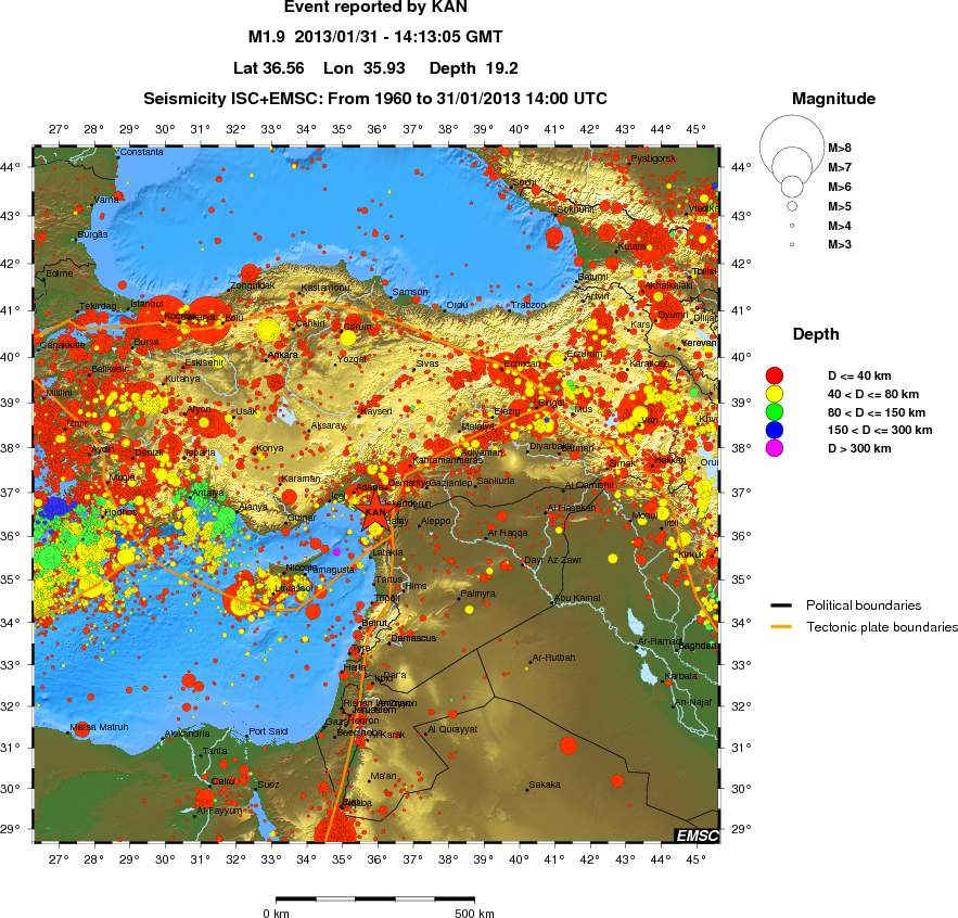 wide historical seismicity