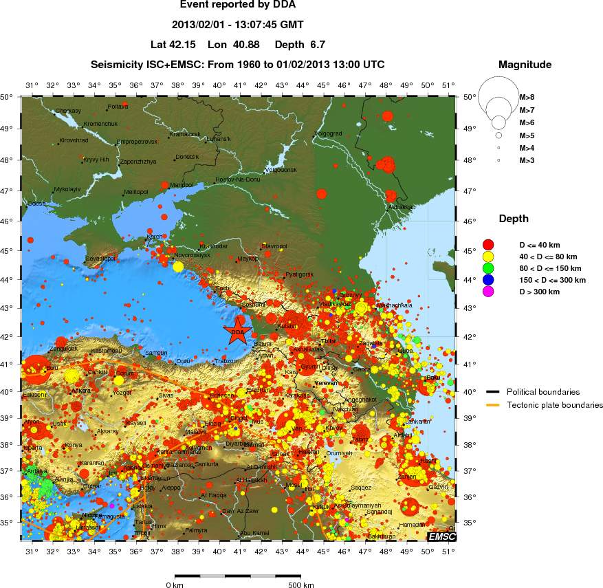 wide historical seismicity