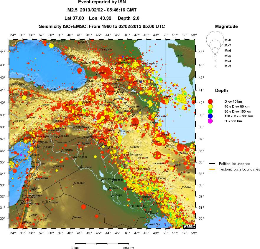 wide historical seismicity
