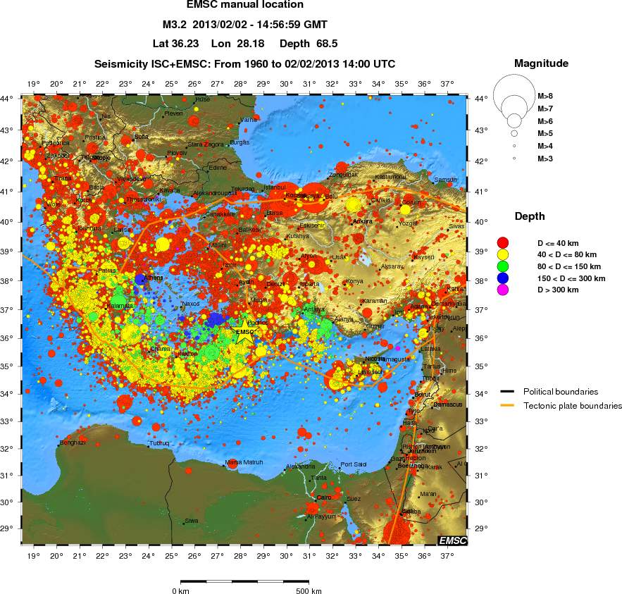 wide historical seismicity