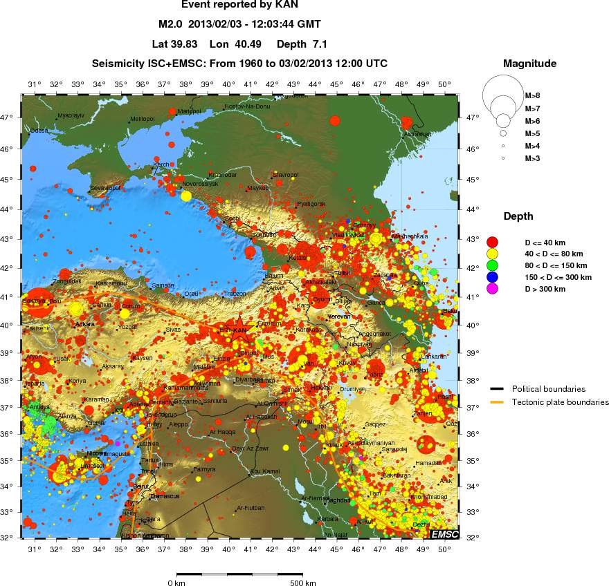 wide historical seismicity