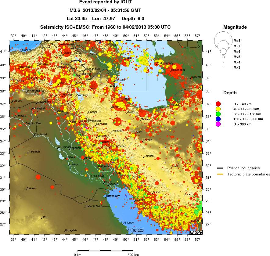 wide historical seismicity