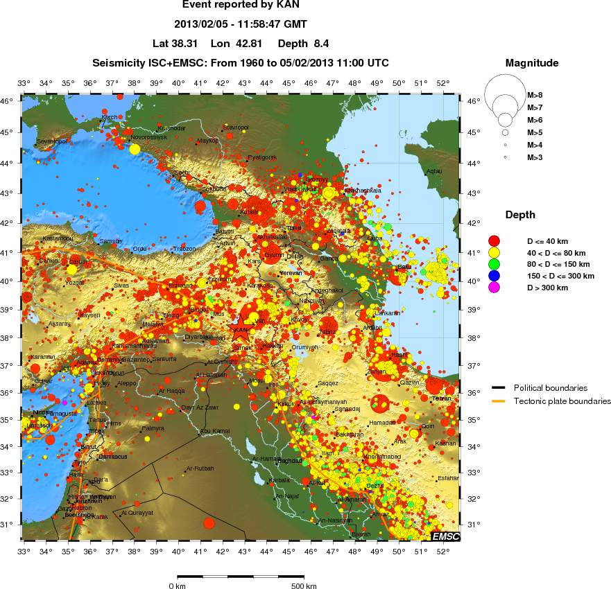 wide historical seismicity