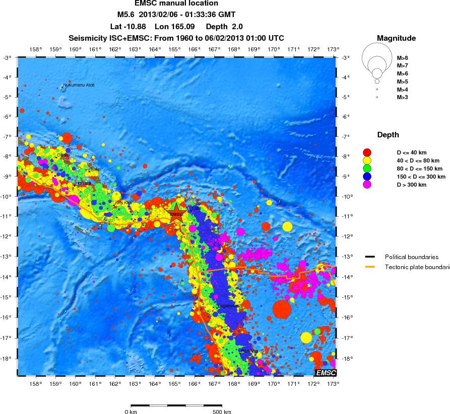 wide historical seismicity